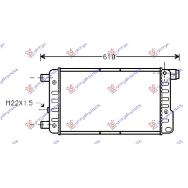 HLADNJAK MOTORA 0.9CC/1.1CC (+/-AC) (45x24) (VALEO)
