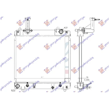 HLADNJAK MOTORA 1.0 BENZIN (AUTO) (350x400x16) (KOYO)