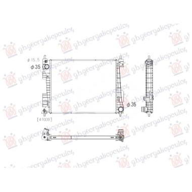 HLADNJAK MOTORA 1.0 BENZIN/HIBRID (480x382) (NISSENS)