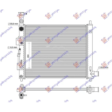 HLADNJAK MOTORA 1.0/1.2 BENZIN (MAN/AUTO) (410x410) (KOYO)