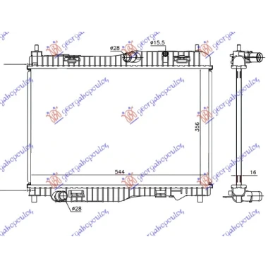 HLADNJAK MOTORA 1.0i 12V/1.0 (+/-AC) (55.8x35.2x1.8) (NRF)