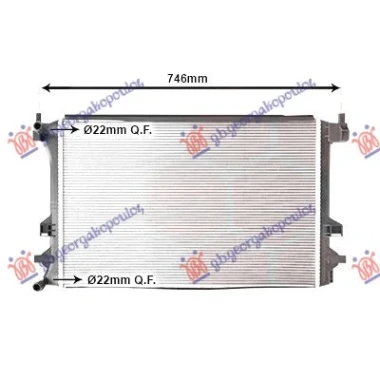 HLADNJAK MOTORA 1.0TSI/1.5TSI BENZIN (MANUELNI/AUTOMATSKI) (623x411) (NRF)