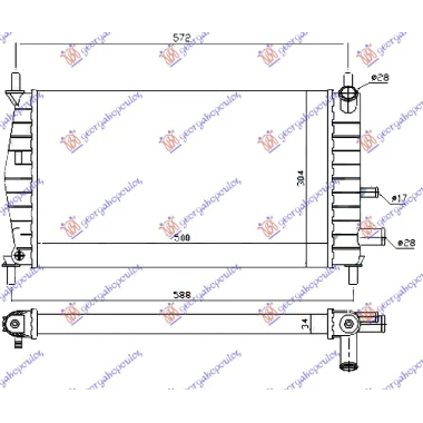 HLADNJAK MOTORA 1.1-1.3CC (50x31)