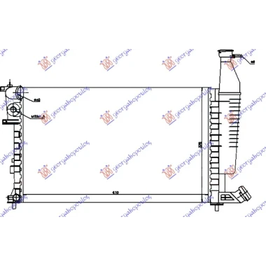 HLADNJAK MOTORA 1.1/1.4/1.6/1.8cc 8V (+/-AC) (61x37.8) (NRF)