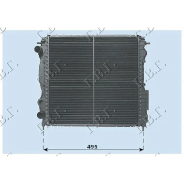 HLADNJAK MOTORA 1.2-1.4 8V +A/C (43x40)