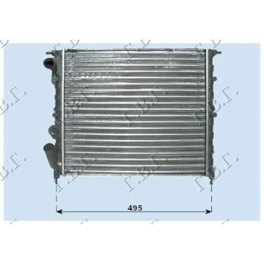 HLADNJAK MOTORA 1.2-1.4cc -/AC (43x38)