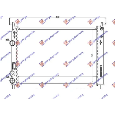 HLADNJAK MOTORA 1.2 BENZIN (520x379x22) 2000- (VALEO)