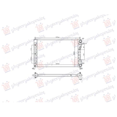 HLADNJAK MOTORA 1.2 BENZIN (522x372x32)-2000 (NRF)