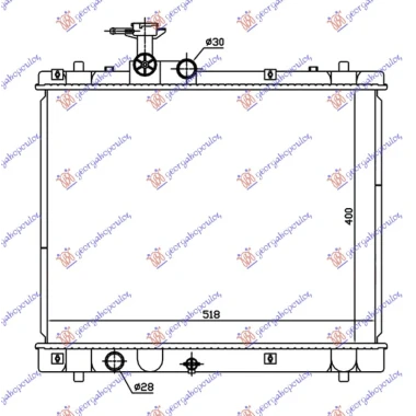HLADNJAK MOTORA 1.2 BENZIN (MAN) (40x54x16) (MADJARSKA) (KOYO)
