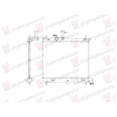 HLADNJAK MOTORA 1.2 BENZIN (MAN) (445x350) (NRF)