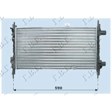 HLADNJAK MOTORA 1.2 CC  (53x29)