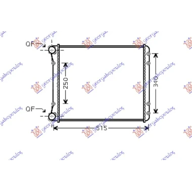 HLADNJAK MOTORA 1.2/1.4/1.6 16V FSI/TDI (46.8x39.5) (NRF)