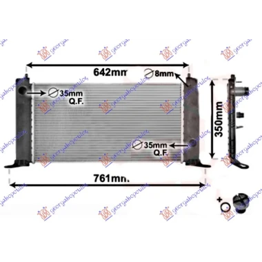 HLADNJAK MOTORA 1.2i 16V (+/-AC) (58x31) (NRF)