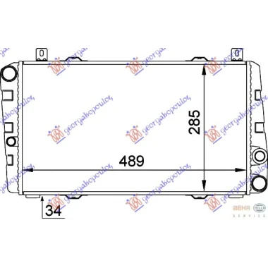 HLADNJAK MOTORA  1.3 +A/C (49x28.5)