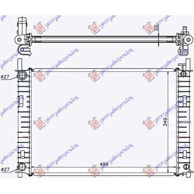 HLADNJAK MOTORA  1.3 +/-AC (50x35.6)