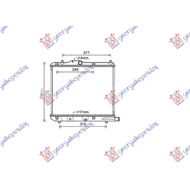 HLADNJAK MOTORA 1.3 CDTi (Z13DTJ/D13A) (37.5x47.5x2.6) (KOYO)