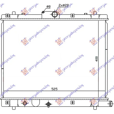 HLADNJAK MOTORA 1.3 DDiS (40x54.4x27)