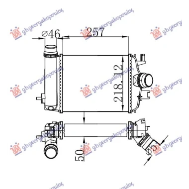 HLADNJAK MOTORA 1.3 TCE DIZEL (257x218)