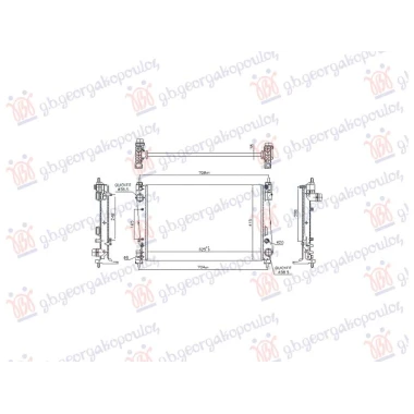 HLADNJAK MOTORA 1.3/1.4 BENZIN/DIZEL MAN/AUTO (618x398) (MARELLI)