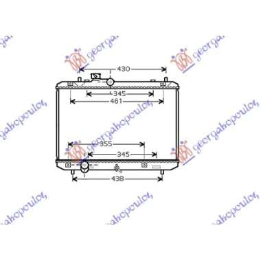 HLADNJAK MOTORA 1.3/1.5i 16V (+/-AC) (375x550) (KOYO)