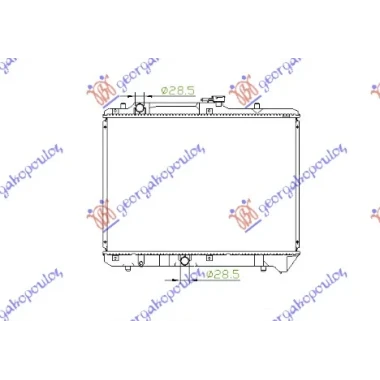 HLADNJAK MOTORA 1.3/1.6 BENZIN (+AC) (350x602x27) (NRF)