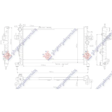 HLADNJAK MOTORA 1.3CDTi 1.7DTi DIZEL (60x35) (MARELLI)