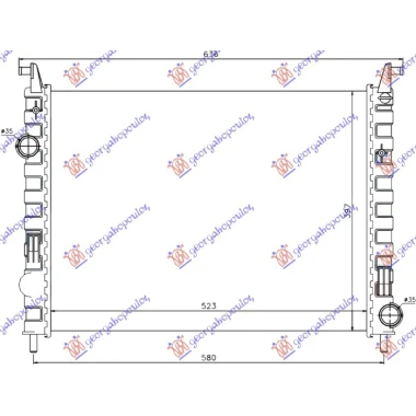 HLADNJAK MOTORA 1.3JTD (52x39.5x42) 03-