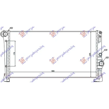 HLADNJAK MOTORA 1.3JTD (58x31x3.8) (MARELLI TIP) (MARELLI)