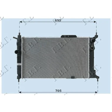 HLADNJAK MOTORA 1.4-1.6 A/C (59x36.5)