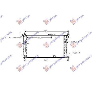 HLADNJAK MOTORA 1.4-1.6 A/C (59x36.5)