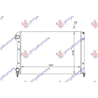 HLADNJAK MOTORA 1.4 8V 1.6 16V 1.9D (+AC) (65x40) (MARELLI)