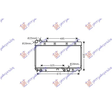 HLADNJAK MOTORA 1.4 8V (AUTO) (+/-AC) (32.5x65) 04- (KOYO)