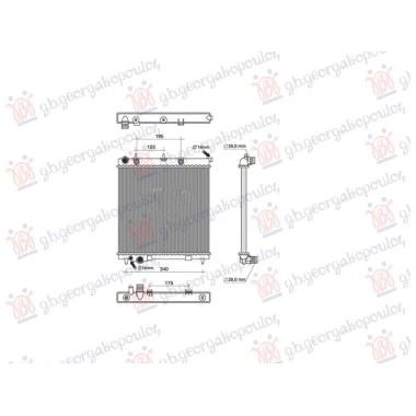 HLADNJAK MOTORA 1.4 BENZIN (AUTO) (380x390) (NRF)
