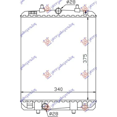 HLADNJAK MOTORA 1.4 HDi (37.4x32.6x16)