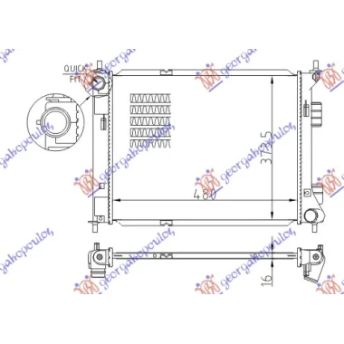 HLADNJAK MOTORA 1.4/1.6 CRDI (MAN) (+/-AC) (48x37.3) (NRF)