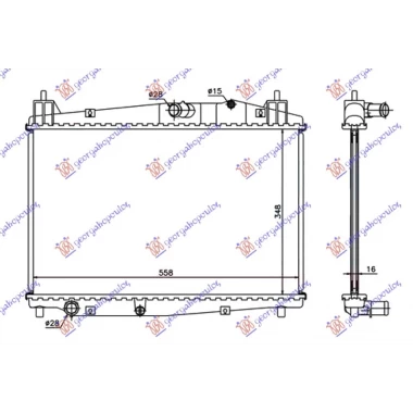 HLADNJAK MOTORA 1.4/1.6 T.D (+/-AC) (35x55.5x2.7) (NISSENS)
