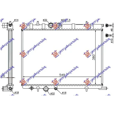 HLADNJAK MOTORA 1.4/1.6/2.0 (+/-AC) (38x56x2.7) -02 (VALEO)