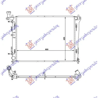 HLADNJAK MOTORA 1.4/1.6/2.0 BENZIN (AUTO) (600x440x16) (KOYO)
