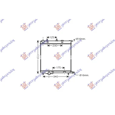 HLADNJAK MOTORA 1.4/1.6cc (38x40) (NRF)