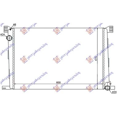 HLADNJAK MOTORA 1.4/1.6i 16V BENZIN (+/-AC) (60x42) (MARELLI)