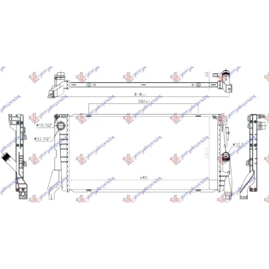 HLADNJAK MOTORA 1.5 (216i-218i) BENZIN (MAN/AUTO) (680x330x22) (NRF)