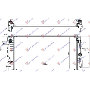 HLADNJAK MOTORA 1.5 (225xe) HIBRID/BENZIN (AUTO) (680x350x26) (NRF)