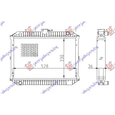 HLADNJAK MOTORA 1.5 BENZIN (33x54.5x36)