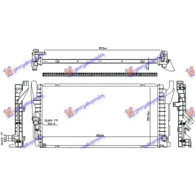HLADNJAK MOTORA 1.5 BENZIN (MANUELNI/AUTOMASTKI) (680x355) (NRF)