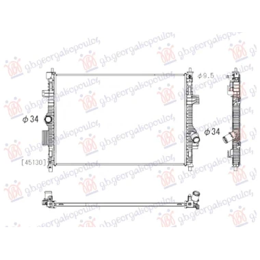 HLADNJAK MOTORA 1.5 BENZIN (ST) (643x454) (KOYO)