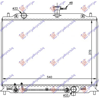 HLADNJAK MOTORA  1.5 CRDi +/- AC (37x54)