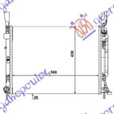 HLADNJAK MOTORA 1.5 DCi (56x41.8x26) (VALEO)