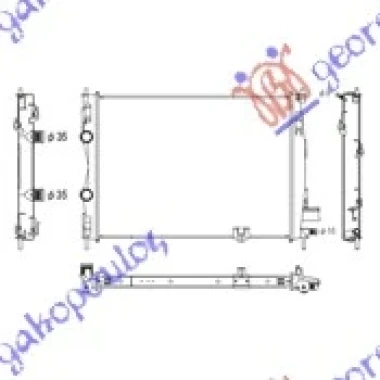 HLADNJAK MOTORA 1.5 DCi (59x45.6x34) (KOYO)