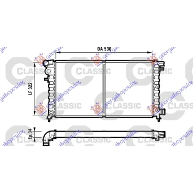 HLADNJAK MOTORA 1.5 DIZEL (53x29.7) (NRF)