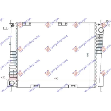 HLADNJAK MOTORA 1.5 DIZEL (+AC) (49.4x41.5x2.3) (ENGLESKA) (KOYO)